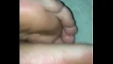 تشغيل اكتشاف والكومب لهم الساخنة ونعاس الراب اثنين من اصبع القدم resoles